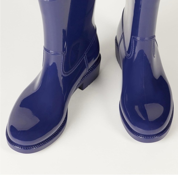 NWT The Drop Stella Midshaft Rainboot Navy - Picture 2 of 8